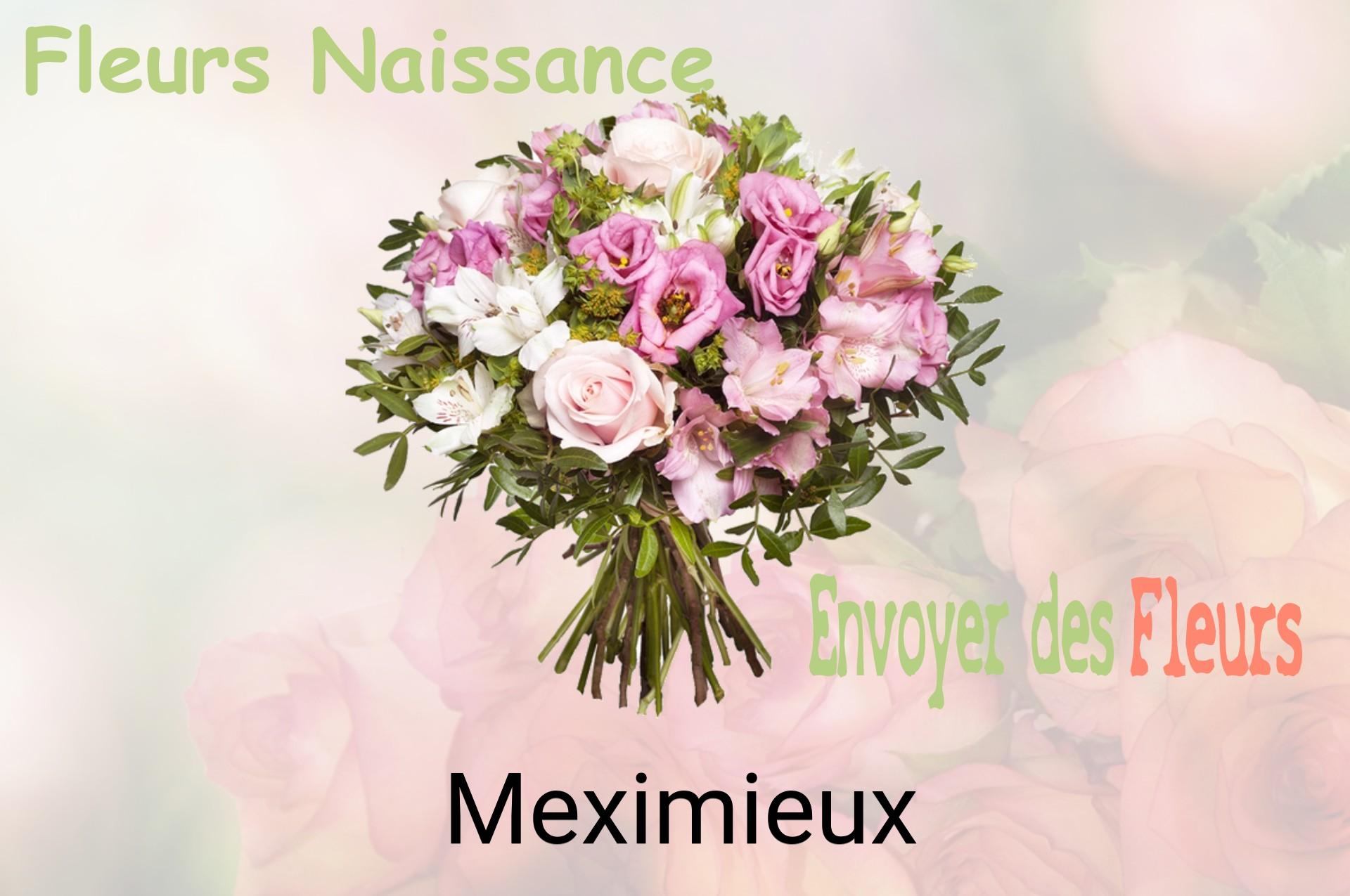Bouquet de fleurs de naissance livré à Meximieux
