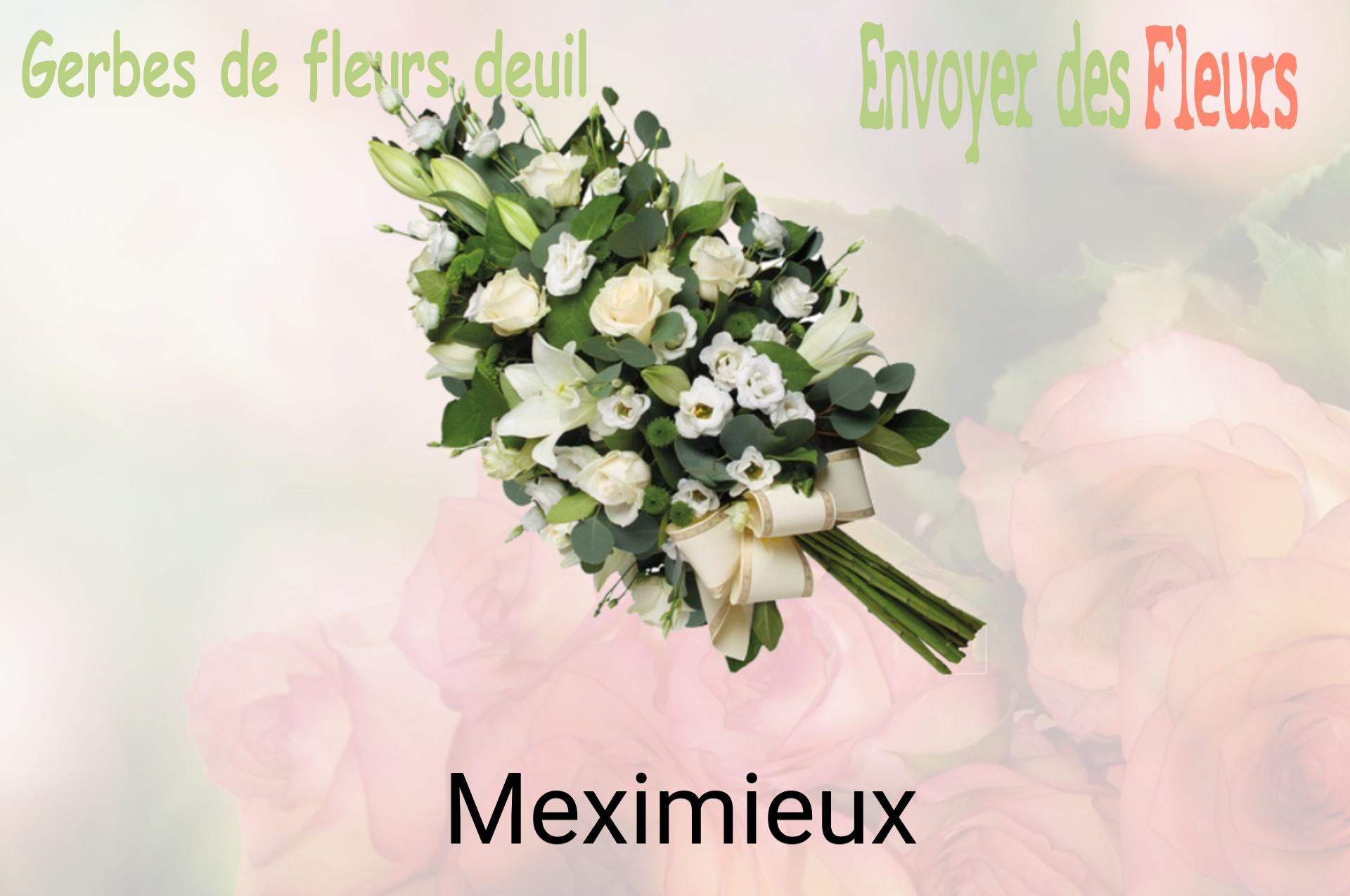 Gerbe de fleurs de deuil livrée à Meximieux